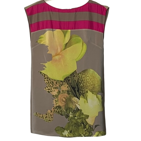 Tibi 100% Silk Floral Print Multicolor Mini Shift Dress 6 - Picture 16 of 16